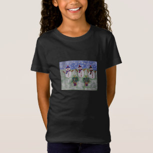 Drei Weihnachtsschneemänner T-Shirt