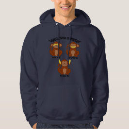 Drei weise Affen Hoodie