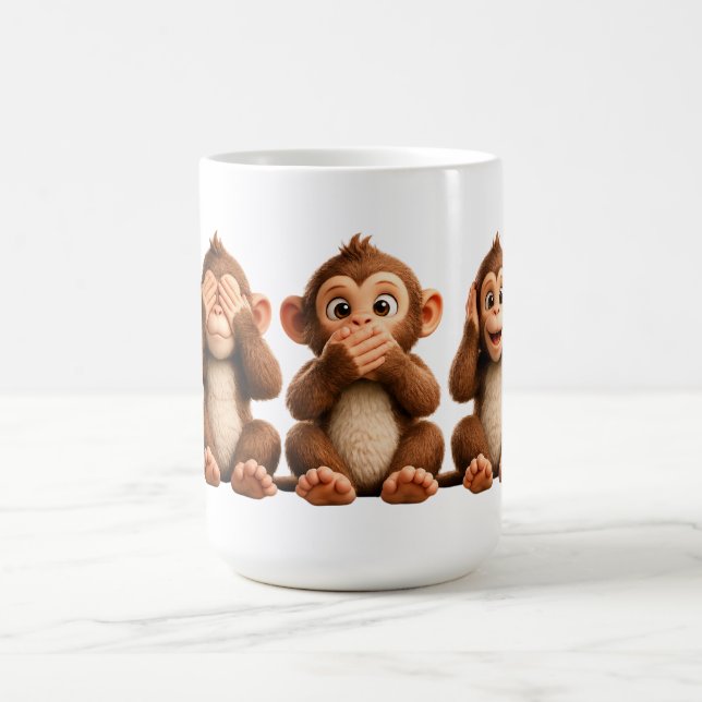 Drei Weise Affen Kaffeetasse (Mittel)