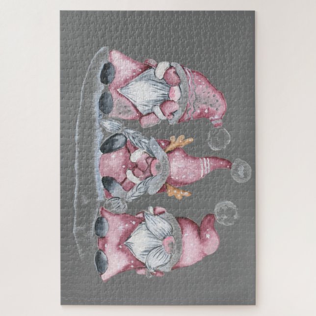 Drei weise Forest Gnomes Puzzle (Vertikal)