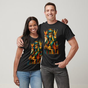 Drei Weise Männer Abstrakte Geburtskunst T-Shirt