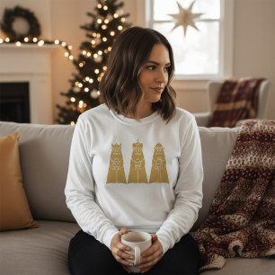 Drei Weise Männer Moderne Weihnachtsgeschichte Kön T-Shirt