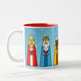 Drei-Weise-Männer-Zweifarben-Kaffeetasse Zweifarbige Tasse