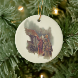 Drei Weisen Keramik Ornament