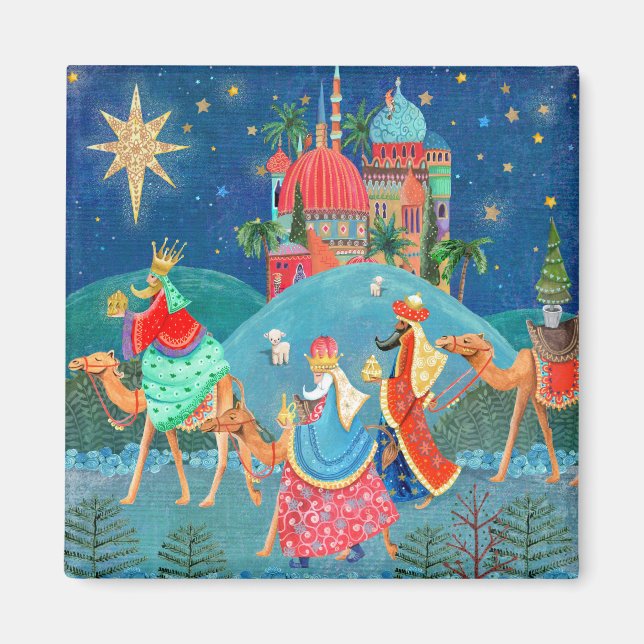 Drei Weisen Könige Weihnachten Magnet (Vorne)