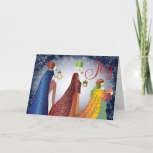 Drei Weisen Religiöse Weihnachtskarte Karte
