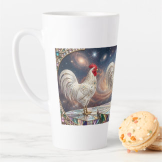 Drei weiße Hähne. Milchtasse