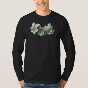 Drei weiße Kamelien Herren T-Shirt