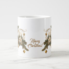 Drei weiße Kerzen Weihnachten Jumbo-Tasse