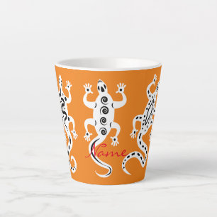Drei weiße Lizards Thunder_Cove Südweststil Milchtasse