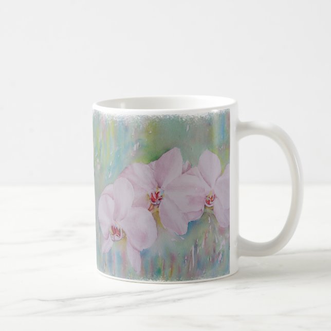 DREI WEISSE ORCHIDEN CLASSIC-TASSE KAFFEETASSE (Rechts)