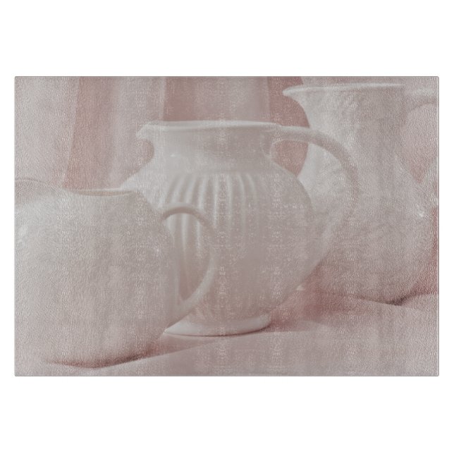 Drei weiße Pitchers Cutting Board Schneidebrett (Vorderseite)