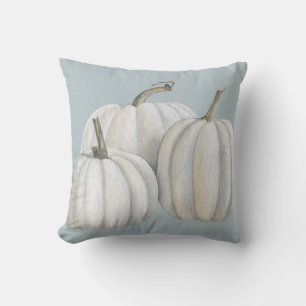 Drei weiße Pumpkins Kissen