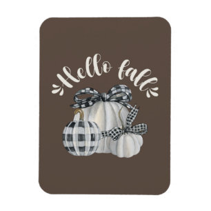 Drei weiße Pumpkins Magnet