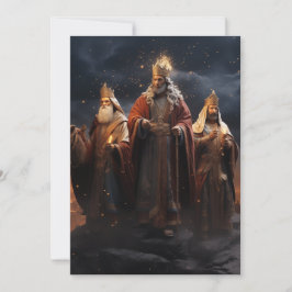 Drei weiße Weihnachtskarte Feiertagskarte