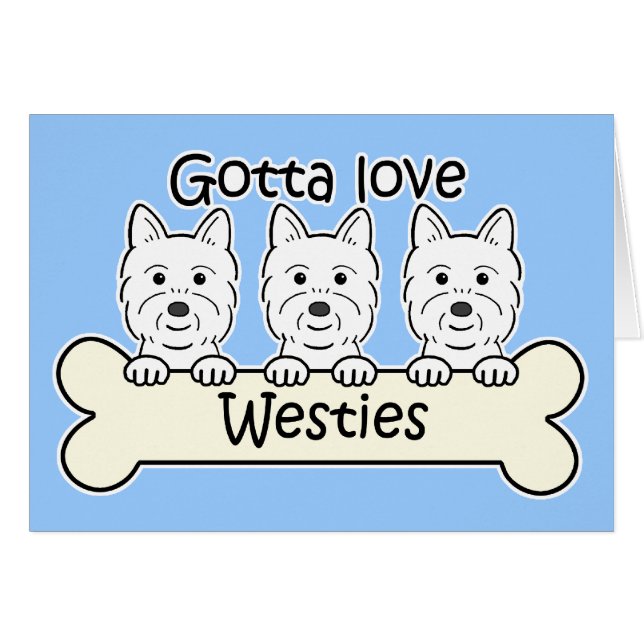 Drei Westies (Vorderseite (Horizontal))