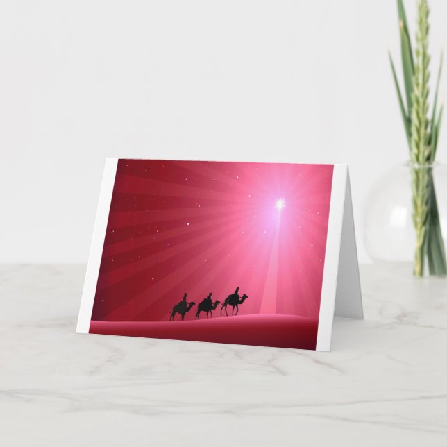 DREI WISE MEN FEIERTAGSKARTE (Vorderseite)