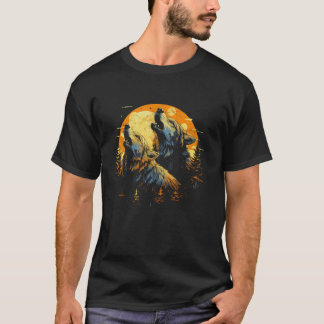 Drei Wölfe heulen auf dem Mond Frauen Alaskan W T-Shirt