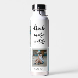 Drei Wörter Collage EDITABLE FARBFLasche Trinkflasche
