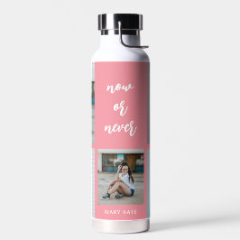 Drei Wörter Collage EDITABLE FARBFLasche Trinkflasche