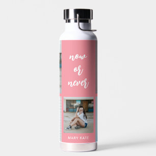 Drei Wörter Collage EDITABLE FARBFLasche Trinkflasche