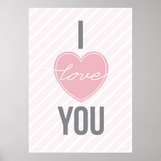 Drei Wörter: Ich Liebe Sie Poster