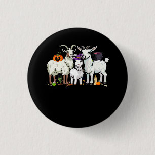 Drei Ziegen Witze Beängstigende Mummy Halloween Zo Button