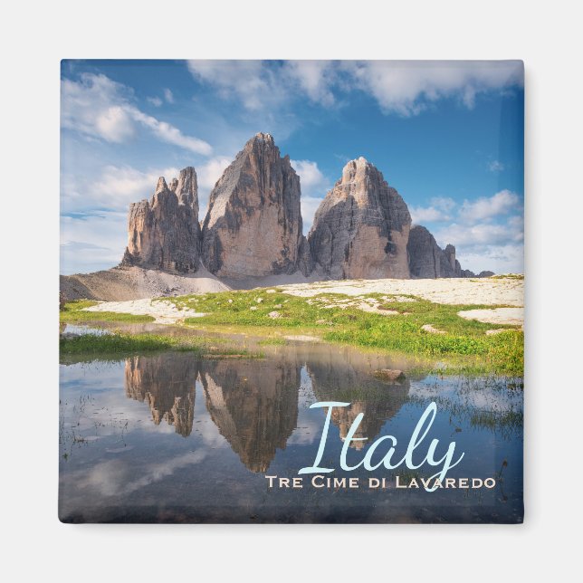 Drei Zinnen Dolomiten Berg Magnet (Vorne)