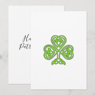 Dreiblatt Glücklicher Irischer Glücklicher St. Pat Feiertagskarte