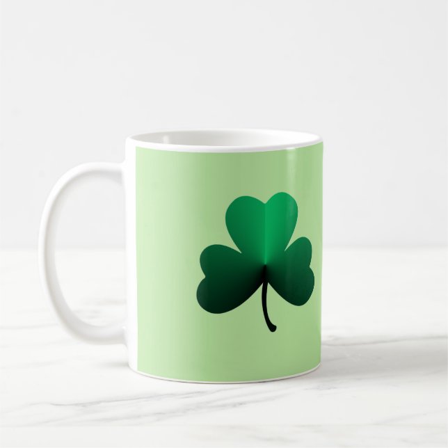 Dreiblattgrüner Klee Kaffeetasse (Links)