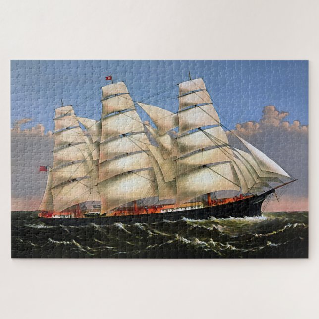 Dreibrüder Klipper-Schiff 1875 (Horizontal)