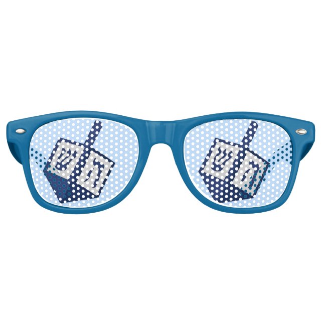 Dreidel Hanukkah-Party Partybrille (Vorderseite)