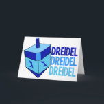 Dreidel Niedlich Blue Kids Happy Hanukkah Feiertagskarte<br><div class="desc">Dreidel-Dreidel-Dreidel in drei verschiedenen Blautönen mit einem blauen Dreiel für Chanukah. Niedliche Kinder sind glückliche Hanukkah-Karten.</div>