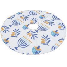Dreidel und Menorah White Hanukkah