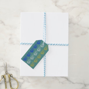 Dreidels + Sterne Geschenkanhänger