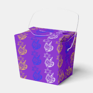 Dreidels + Sterne Geschenkschachtel