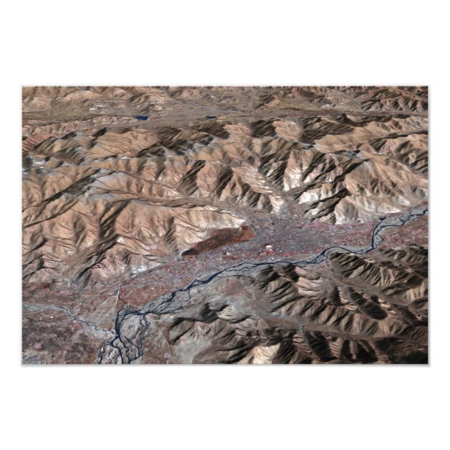 Dreidimensionale Sicht der Landschaft Fotodruck (Vorne)