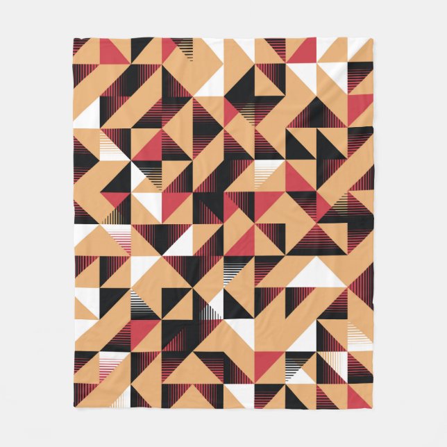 Dreieck Abstrakt, Retro Elegante Schönheit. Fleecedecke (Vorderseite)