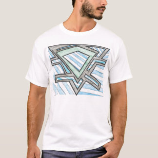 Dreieck blockiert Motiv-T - Shirt