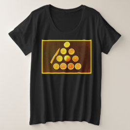 "Dreieck der halben Orangen" Niedliches Foto. Jetz Große Größe T-Shirt