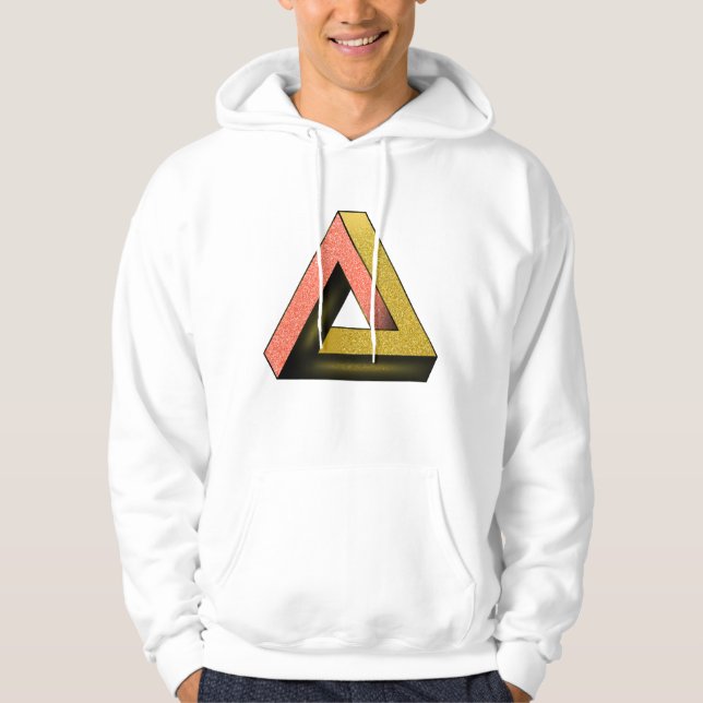 Dreieck der Penrose, optische Täuschung Hoodie (Vorderseite)