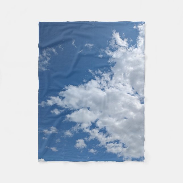 Dreieck der Wolken Fleecedecke (Vorderseite)