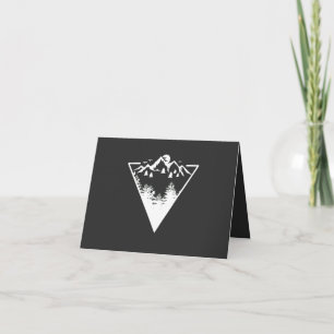 Dreieck frame artwork with wilderness landscape karte
