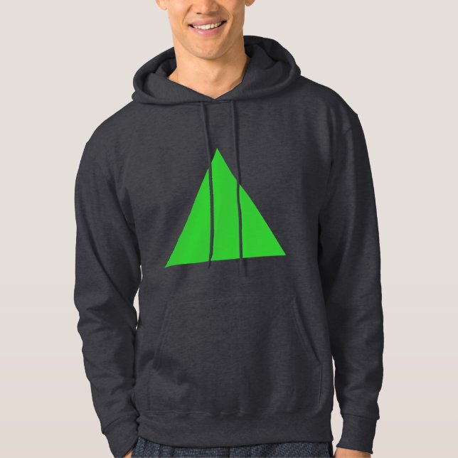 Dreieck - Grün der Feder Hoodie (Vorderseite)