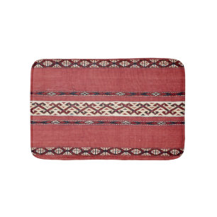 Dreieck Kilim IV Roter Schwarz-weißer Streifen Badematte