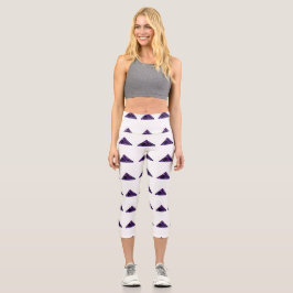 Dreieck-Muster Capri Leggings