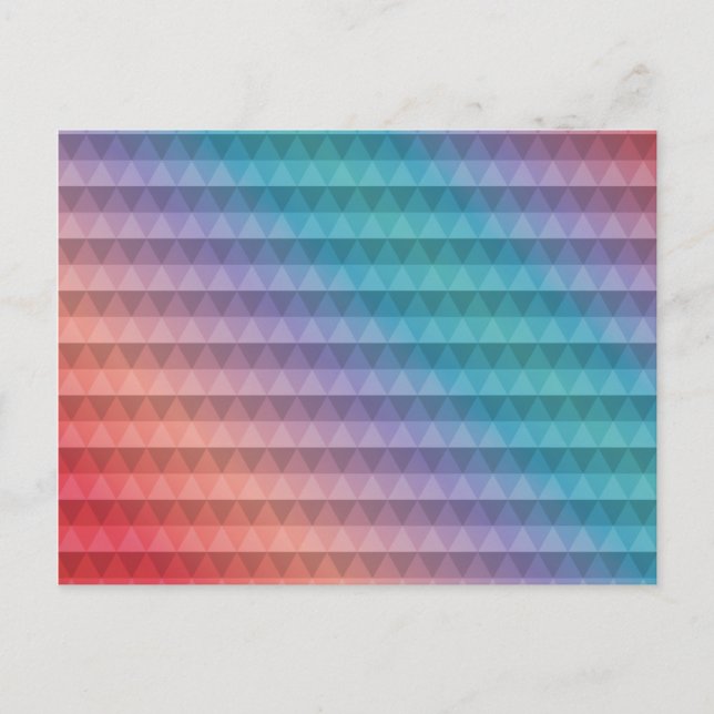 Dreieck-Muster Postkarte (Vorderseite)