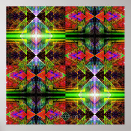 Dreieck-Prisma-Gitter 2 Poster