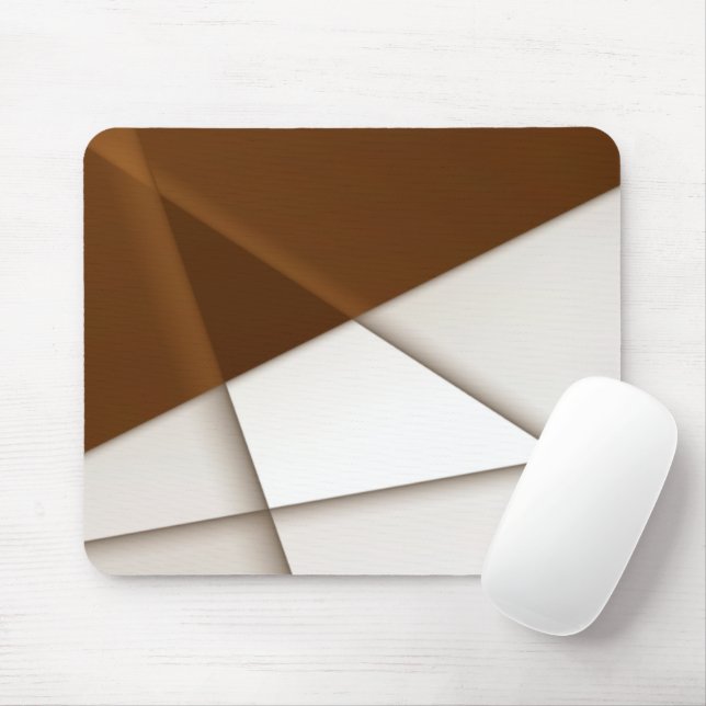 Dreieck und Schatten, moderner klassischer Stil Mousepad (Mit Mouse)