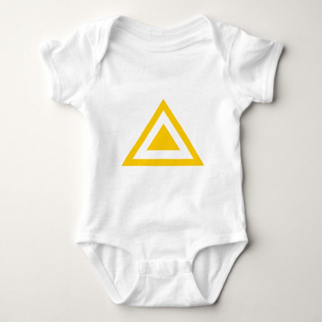Dreieckbogen 01 baby strampler (Vorderseite)